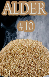 Alder Piccolo®- no 10 is still a smoker wood chip ranging in sizes ge 1mm and le 2mm.&nbsp; Deep rich color but mild in its smoky flavor! 