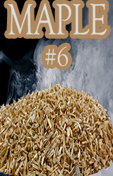 Our Maple Minuto® no 6 dices into pieces ranging from ge 3mm and le 4mm. Produces a very mild and sweet smoke!&nbsp; Great for fish and poultry!