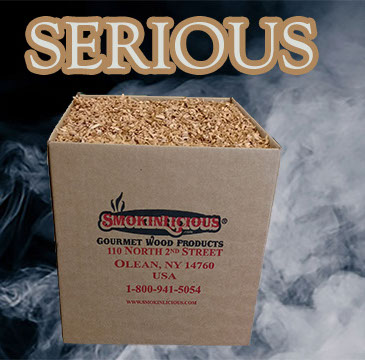 Our Piccolo® serious box is a cubic foot of great smoker wood chips for the “serious” smoker!&nbsp;&nbsp; This is a lot of great smoky flavoring! 