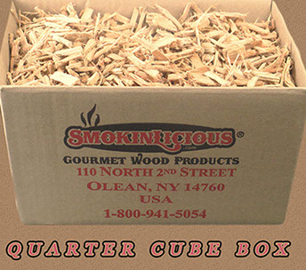 Small Grande Sapore® is a quarter cube box&nbsp; with our Pristine smoker wood Chips cut from the heartwood of the tree .&nbsp; The weekender package!