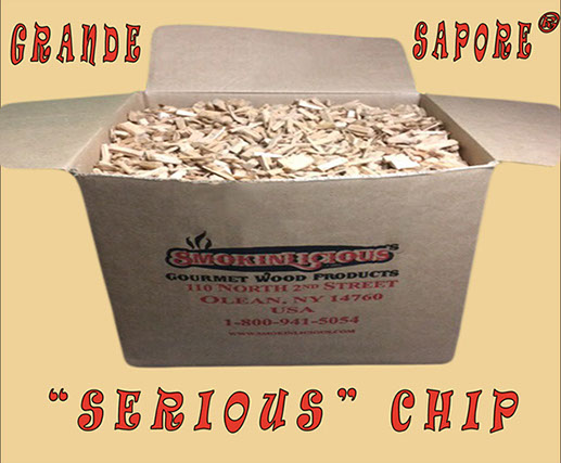 Our Grande Sapore®&nbsp; serious box&nbsp; is a cubic foot of great smoker wood chips for the “serious” smoker!&nbsp;&nbsp; This is a lot of great smoky flavor! 