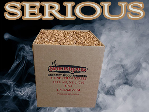 Our Piccolo® serious box is a cubic foot of great smoker wood chips for the “serious” smoker!   This is a lot of great smoky flavoring!  Our Piccolo® serious box is a cubic foot of great smoker wood chips for the “serious” smoker!   This is a lot of great smoky flavoring!